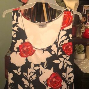 USED: Cowcow rose printed dress
